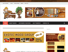 Tablet Screenshot of exoticwoodgroup.com